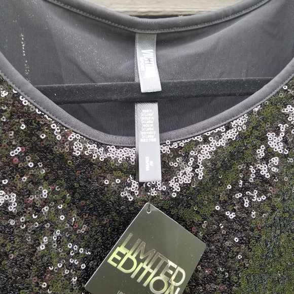 Victoria Sport Sequin Cropped Blouse/Top Size - Picture 8 of 11